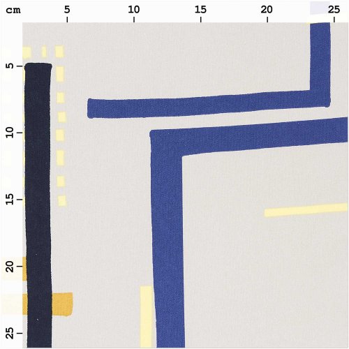 Baumwolle - Grafische Muster - grau neon - Okina Hana - Rico Design